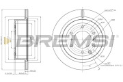 CD7965V Brzdový kotouč BREMSI