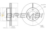 CD7974V Brzdový kotouč BREMSI
