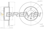 CD7975S Brzdový kotouč BREMSI