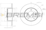 CD7976S Brzdový kotouč BREMSI