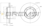 CD7977S Brzdový kotouč BREMSI