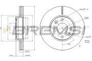 CD7978V Brzdový kotouč BREMSI