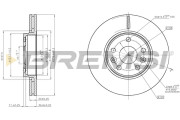 CD7979V Brzdový kotouč BREMSI