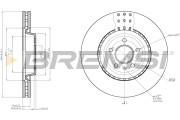 CD7997V Brzdový kotouč BREMSI