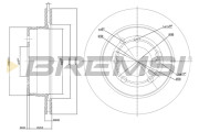 CD8002V Brzdový kotouč BREMSI