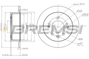 CD8005S Brzdový kotouč BREMSI