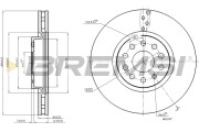 CD8016V Brzdový kotouč BREMSI