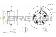 CD8023V Brzdový kotouč BREMSI