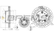 CD8027VRD Brzdový kotouč BREMSI