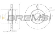 CD8062V Brzdový kotouč BREMSI