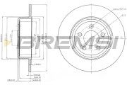 CD8064S Brzdový kotouč BREMSI