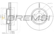 CD8065V Brzdový kotouč BREMSI