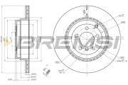 CD8085V Brzdový kotouč BREMSI
