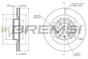 CD8165V Brzdový kotouč BREMSI