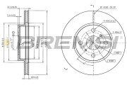 CD8166V Brzdový kotouč BREMSI