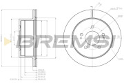CD8170V Brzdový kotouč BREMSI