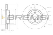 CD8186V Brzdový kotouč BREMSI