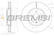 CD8191V Brzdový kotouč BREMSI