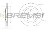 CD8200S Brzdový kotouč BREMSI