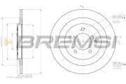 CD8201S Brzdový kotouč BREMSI