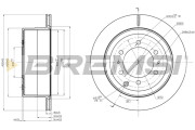 CD8212V Brzdový kotouč BREMSI