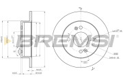 CD8213S Brzdový kotouč BREMSI