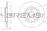 CD8217S Brzdový kotouč BREMSI
