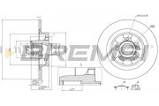 CD8264S Brzdový kotouč BREMSI