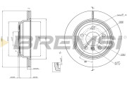 CD8313V Brzdový kotouč BREMSI