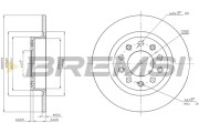 CD8333S Brzdový kotouč BREMSI