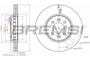 CD8350V Brzdový kotouč BREMSI