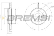 CD8357V Brzdový kotouč BREMSI