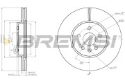 CD8385V Brzdový kotouč BREMSI