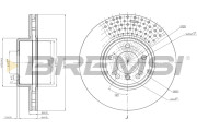 CD8403V Brzdový kotouč BREMSI