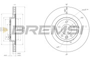 CD8434V Brzdový kotouč BREMSI