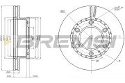 CD8459V Brzdový kotouč BREMSI