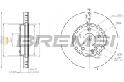 CD8460V Brzdový kotouč BREMSI