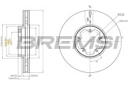 CD8470V Brzdový kotouč BREMSI