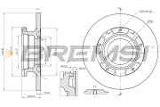 CD8472S Brzdový kotouč BREMSI