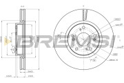 CD8473V Brzdový kotouč BREMSI