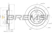 CD8474S Brzdový kotouč BREMSI