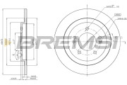 CD8482S Brzdový kotouč BREMSI
