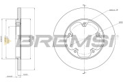 CD8484S Brzdový kotouč BREMSI
