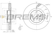 CD8497VRD Brzdový kotouč BREMSI