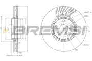 CD8498VRD Brzdový kotouč BREMSI