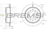 CD8505V Brzdový kotouč BREMSI