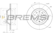 CD8506S Brzdový kotouč BREMSI
