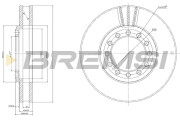 CD8526V Brzdový kotouč BREMSI