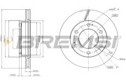 CD8547V Brzdový kotouč BREMSI