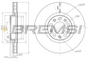 CD8555V Brzdový kotouč BREMSI